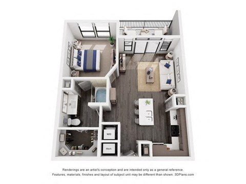 a 1 bedroom floor plan  villas at spring creek